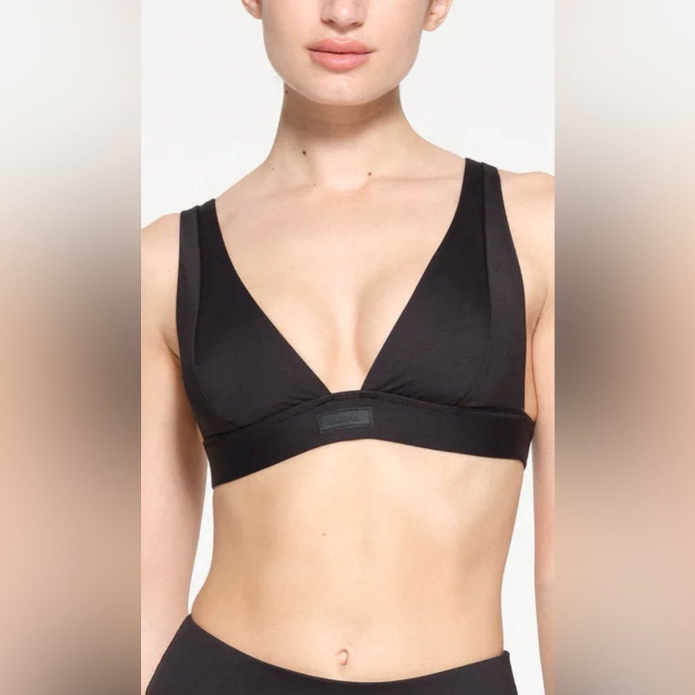 NWT Skims Bikini 2pc Set Swimwear Onyx Black Size S - Picture 2 of 10